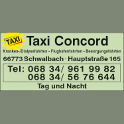 Logo van Taxi Concord - Ihr Fahrdienst in Schwalbach/Saar