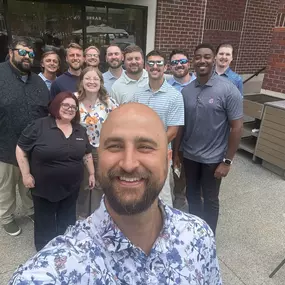Whoa! Is that another new employee in the picture, you might ask? Why yes! We had two new people start today and what better way to celebrate than going to Panera!