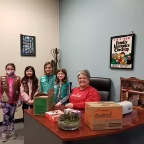 Supporting our local Girl Scouts!
