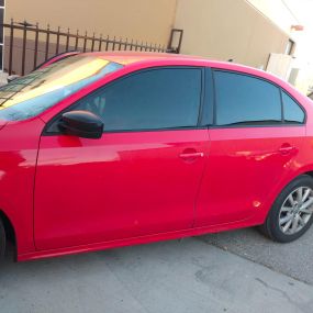 Window Tint Fernanda Diaz- red car window tint