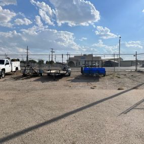 Outside of Byers Self Storage in Carlsbad, NM