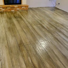 Woodlook floors are concrete floors that give the appearance of real wood without the high price tag of real wood. Call us today for quality woodlook flooring services.