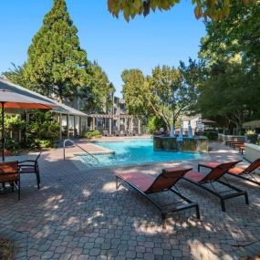 Pool Patio at Park Summit Apartments