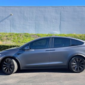 Color Change Vehicle Wrap on A Tesla Model Y