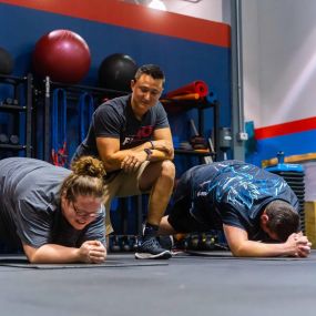 Group training sessions circuit training