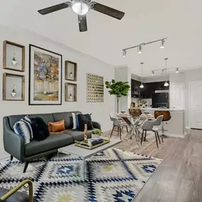 Kitchen and Living Room