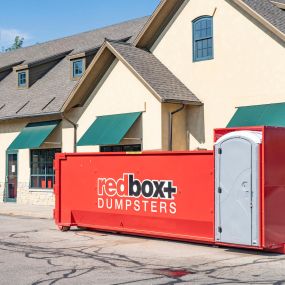 redbox+ Dumpsters 2-in-1 dumpster and portable toilet solution