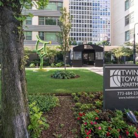 Lush Green Landscaping  at Twin Towers