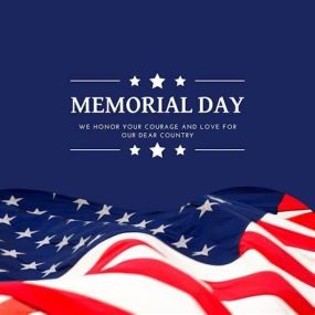 In observance of Memorial Day, we will be closed on Monday, May 27th. This federal holiday is a time for us to honor and remember the brave men and women who made the ultimate sacrifice while serving in the United States armed forces.

Please note that our business will resume regular operations on Tuesday May 28th at 9am. We apologize for any inconvenience this may cause and appreciate your understanding.

Thank you for your continued support, and we wish you a safe and meaningful Memorial Day.