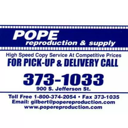 Logo de Pope Reproduction & Supply