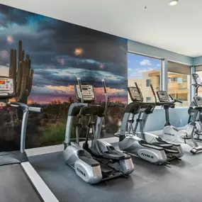 Fitness center with cardio equipment