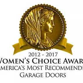 Women’s Choice Award earned by Overhead Door Company of Sacramento, Inc., recognized for trusted garage door installation, repair, and service for homeowners in Sacramento and surrounding areas.