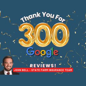 Thank you for helping us get to 300 Google reviews!!