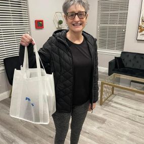Debbie, winner of the ABC 123 Family Dental Haltom City Christmas giveaway!