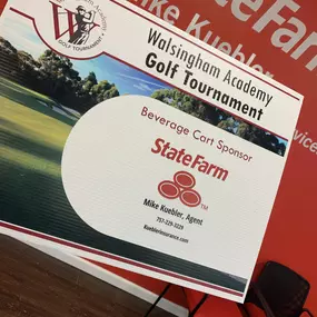 I enjoyed being the Beverage Cart Sponsor at the Walsingham Academy Golf Tournament!