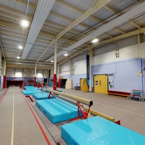Gymnastics area at Alfreton Leisure Centre