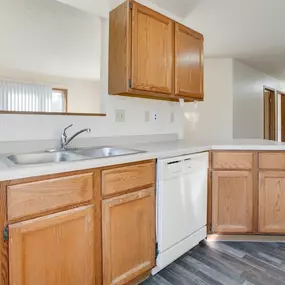 Kitchen at Dock 9 Apartments, Fargo, North Dakota