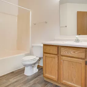 Bathroom at Dock 9 Apartments, Fargo, ND 58103