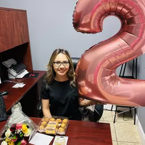 Congratulations Brittany ???? on your 2 year Anniversary with our #DegolladoDreamTeam!
We are so blessed to have you!
Cheers to many more years of success ????????❤️