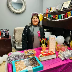 Happy Birthday Isabel!
Wishing you an amazing year of accomplishments, happiness and blessings.
Thank you for always being the best boss!
We love you ❤️