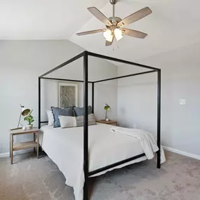 Vaulted Cieling Bedroom at Beckington in Leland, NC