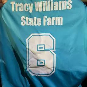 Tracy Williams State Farm Insurance Agent sponsored junior T-ball team!