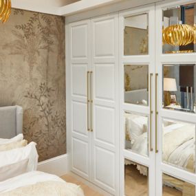Fitted Mirrored Wardrobes in Sherbourne White