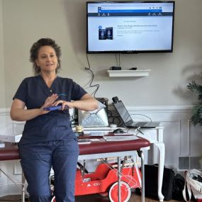 We loved having Dr. Fox at Stay Tuned Chiropractic come in to share all about her chiropractic practices and services! If you’re looking for chiropractic care, please check her out. She is knowledgeable, caring and the best at what she does.