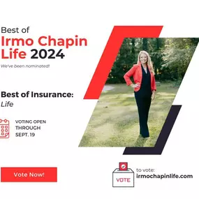 Thank you for voting for us and your favorite local businesses. We appreciate your support. There are less than 2 weeks left to vote at irmochapinlife.com !