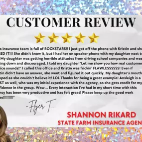 We love customer reviews!