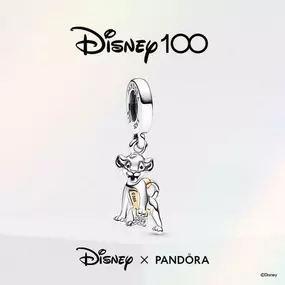 ???? GUYS!!! We have so much going on in the store, I realized I never let you know about the NEW Disney 100th Anniversary Pandora charm... check out how stinkin' cute Simba is!