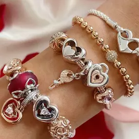 New Pandora charms for Valentine’s Day are here!!!
  
Stop by in store.  We are open 10am-6pm!