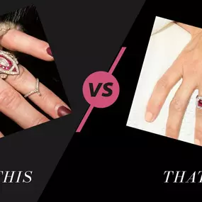 ????✨ This or That: Ruby Ring Edition! ✨????

When it comes to iconic style, these celebrity-inspired ruby rings are showstoppers! But which one catches your eye?

❤️ Vintage Charm: A timeless ruby and diamond design, perfect for those who love classic elegance.
???? Halo Glam: A bold ruby surrounded by sparkling diamonds for maximum brilliance.

???? Cast your vote in the comments! Are you Team Vintage or Team Halo?

#ThisOrThat #RubyRings #BelleJewelers #CelebrityInspiration