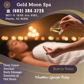 Our traditional full body massage in Peoria, AZ
includes a combination of different massage therapies like 
Swedish Massage, Deep Tissue,  Sports Massage,  Hot Oil Massage
at reasonable prices.