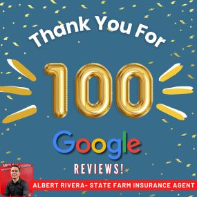 Thank you for 100 Google Reviews! We are so grateful for our wonderful customers!