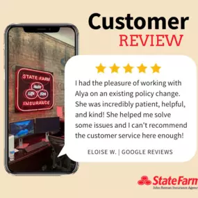 Eloise, your review means a lot to us! I'm pleased Ayla provided patient and helpful service during your policy change. We're grateful for your kind words and look forward to assisting you with any future insurance needs. Thank you!