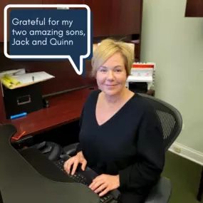 Our office has so much to be thankful for. Rachel is grateful for her two amazing sons, Jack and Quinn! She's looking forward to spending quality time with them and wishes you and your families a wonderful Thanksgiving holiday!