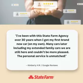 Wow, thank you for the five-star rating, Kimberly! Our team works hard to provide quality insurance, so we’re happy to hear we’ve met your expectations. We look forward to providing you with top-of-the-line customer service and insurance!