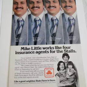 Who remembers these iconic State Farm ads from the 1970s? Here's a classic with Mike Little, the agent who 