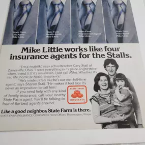 Who remembers these iconic State Farm ads from the 1970s? Here's a classic with Mike Little, the agent who 