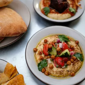 CLASSIC HUMMUS & SPICY SHORT RIB HUMMUS