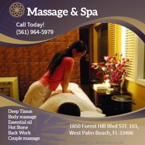 Massage techniques are commonly applied with hands, fingers, 
elbows, knees, forearms, feet, or a device. 
The purpose of massage is generally for the treatment of 
body stress or pain.