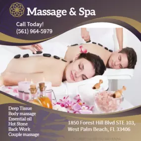 A couple's massage is just like any other massage service, 
but you and your partner receive the massage at the same time, 
on separate tables, and by two different massage therapists. 
The massage is generally offered in a private room on side-by-side massage tables.