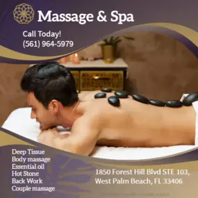 A hot stone massage is a type of massage therapy. It’s used to help you relax and ease tense muscles 
and damaged soft tissues throughout your body.