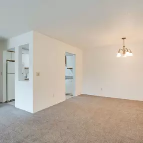 Spacious room with ceiling fan, Ridgewood Apartments, Grand Forks, ND, 58201