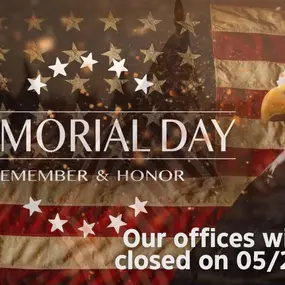 Because of those who gave all.... enjoy time with friends and family. We'll return Tuesday May 28th.