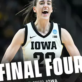 Congratulations to State Farm Team Member Caitlin Clark and the Iowa Hawkeyes for advancing to the Final Four!