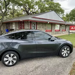 Stop by our office and charge your Tesla and get a free quote while you're at it!