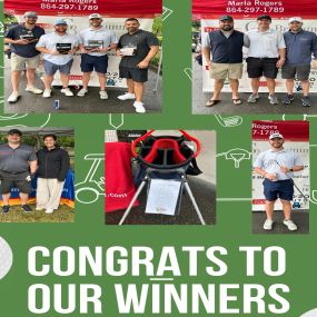 Congrats to our winners at our Par Fore the Cure charity golf tournament!