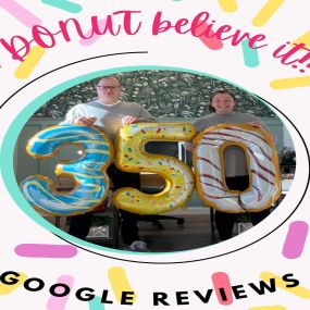 THANK YOU to all our amazing clients and referral partners for 350 ⭐️⭐️⭐️⭐️⭐️ GOOGLE REVIEWS!!! 
We love hearing your feedback on how we are serving you!